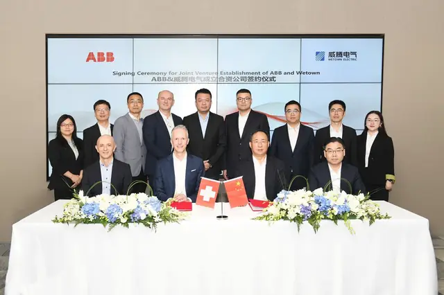 Signing of the Wetown · ABB joint venture